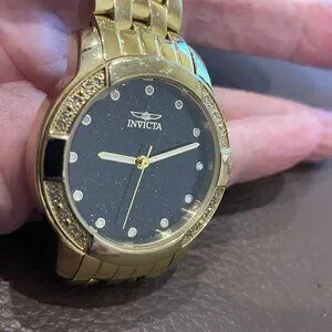 Ladies Invicta 0439 Tritnite Diamond Accented Gold Tone Stainless Steel Watch 48739_catalogshot.jpg main image 3